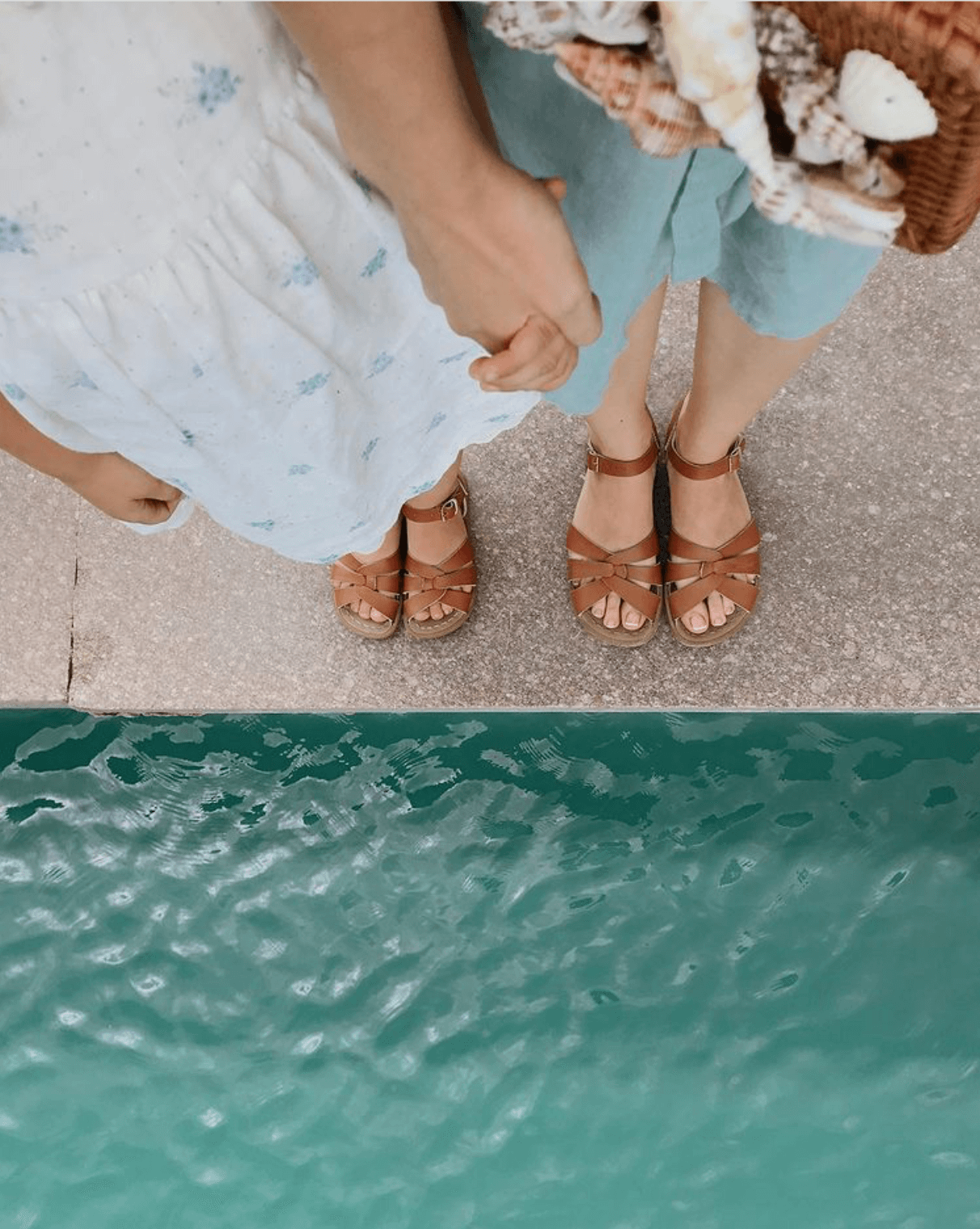 Kids Salt-Water Sandals in tan