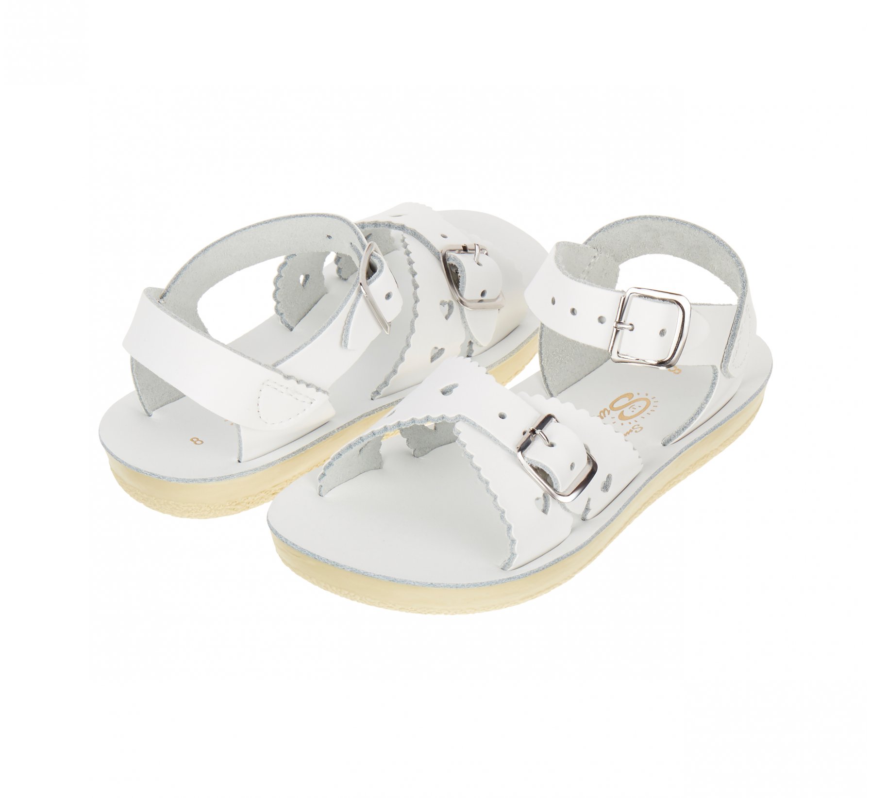 Sweetheart White Kids Sandals - Salt Water Sandals