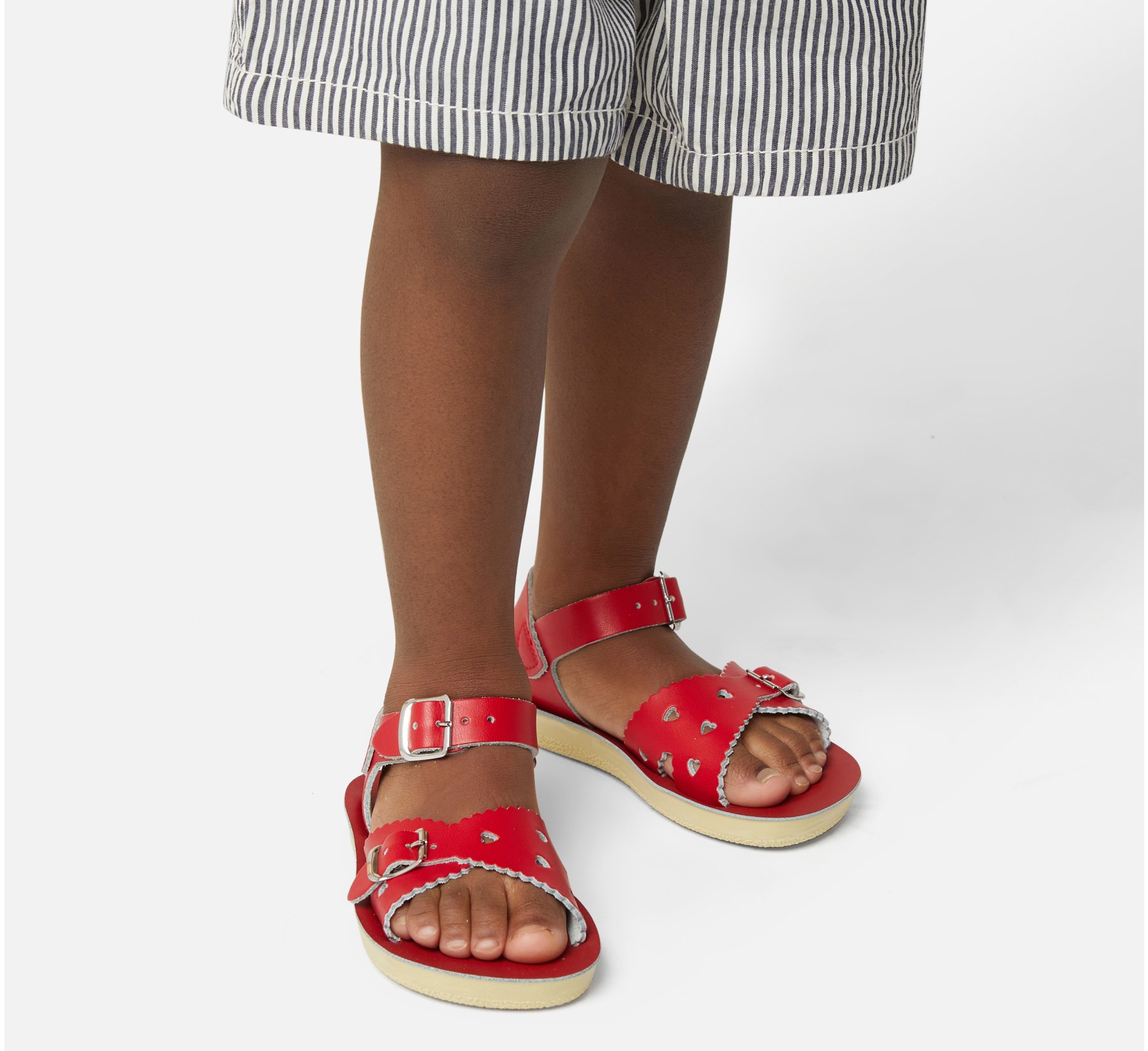 Sweetheart Red Kids Sandals - Salt Water Sandals