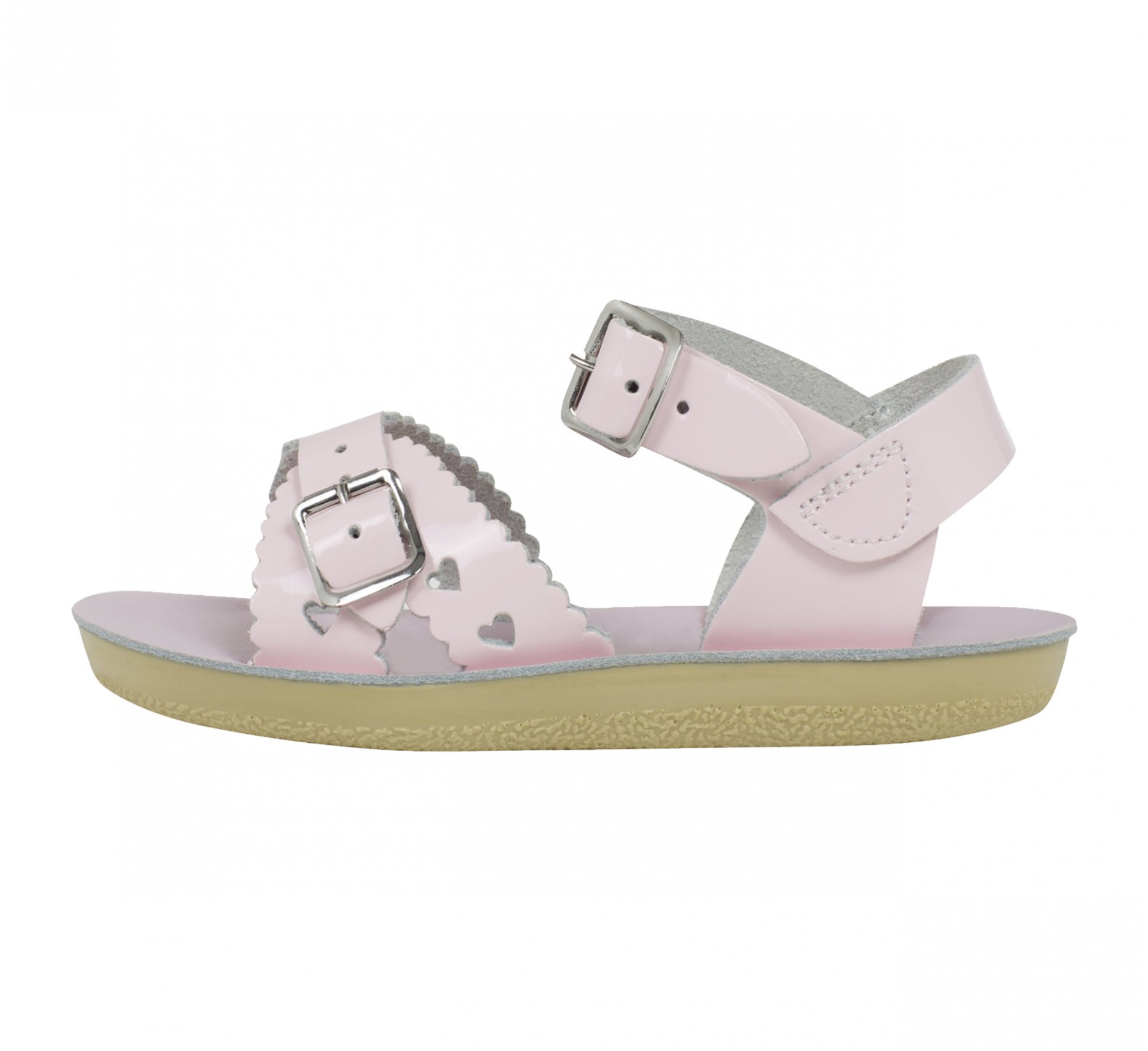 Sweetheart Shiny Pink Kids Sandals - Salt Water Sandals