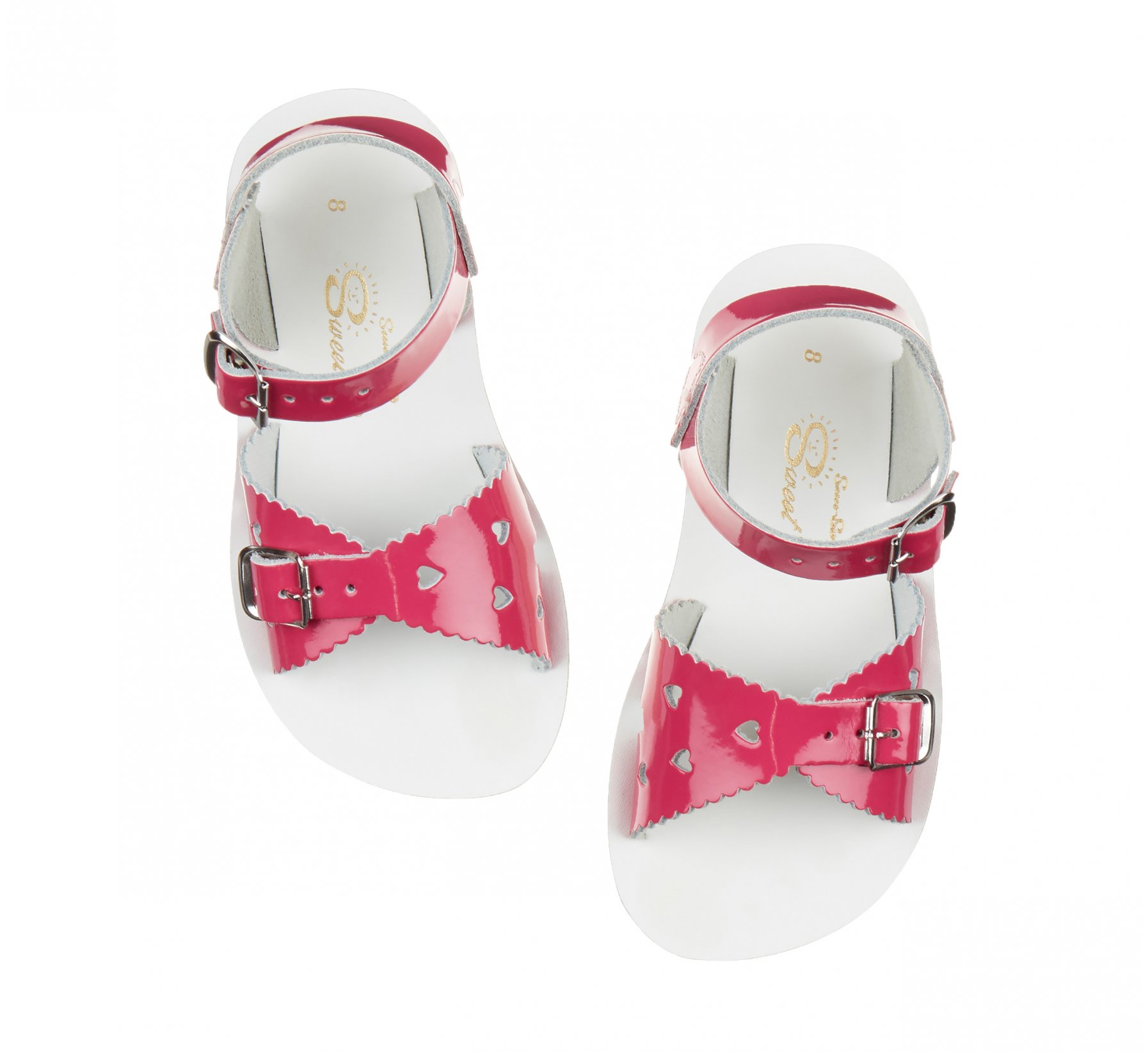 Sweetheart Shiny Fuchsia Kids Sandals - Salt Water Sandals