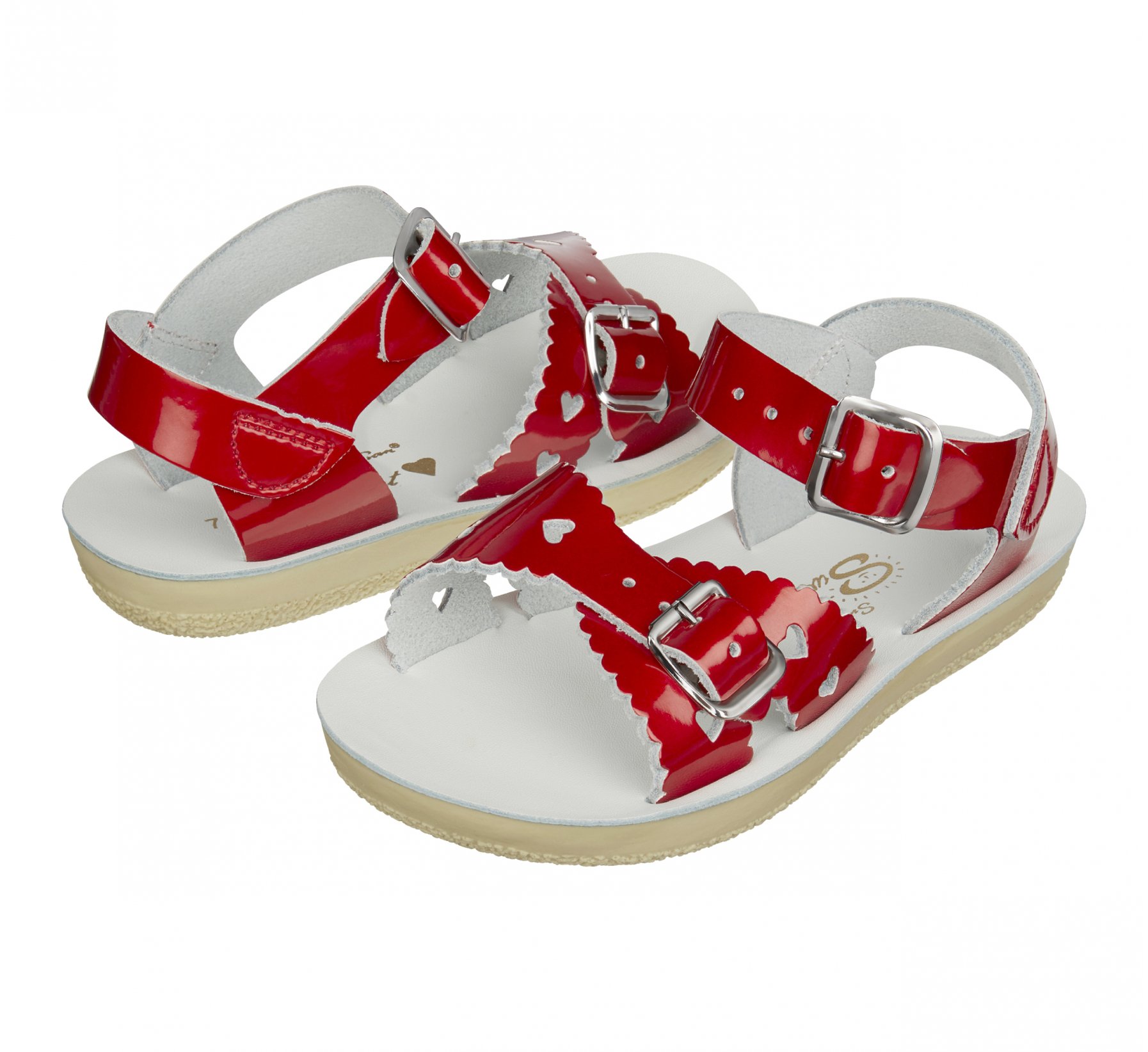 Sweetheart Candy Red Kids Sandals - Salt Water Sandals