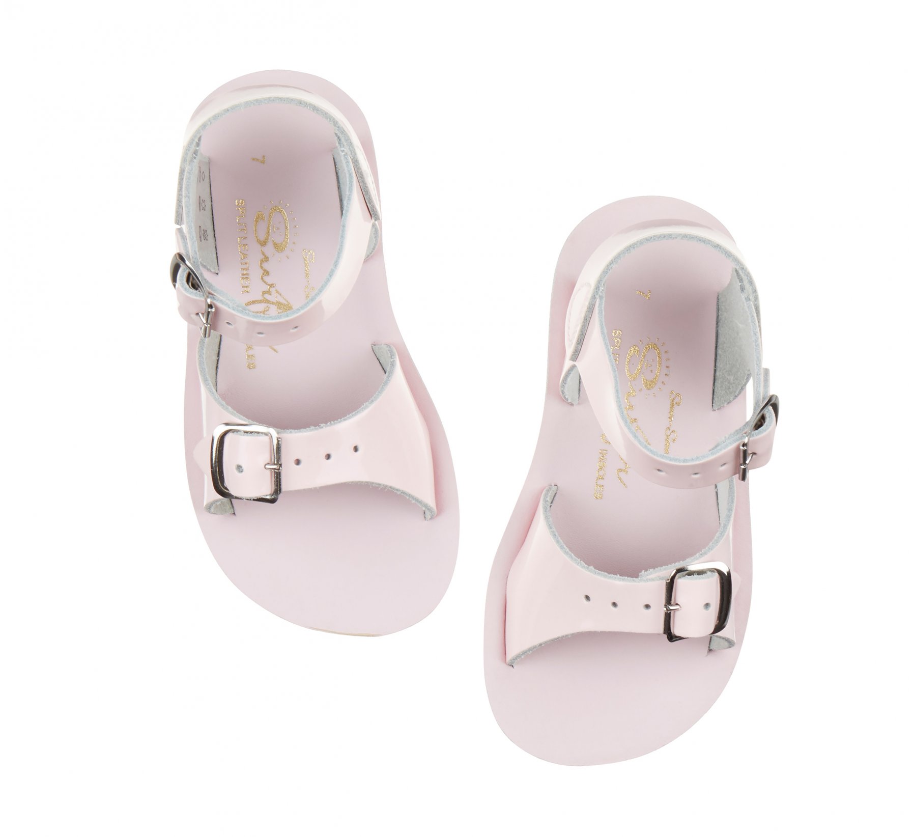 Surfer Shiny Pink Kids Sandals - Salt Water Sandals