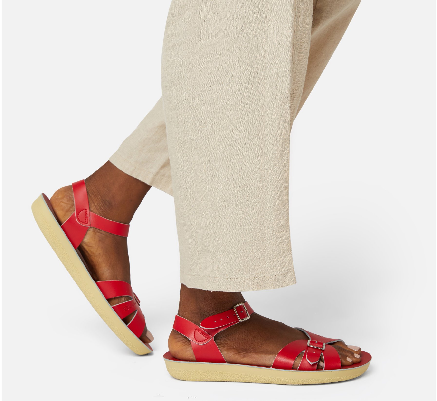 Boardwalk Red Sandal - Salt Water Sandals