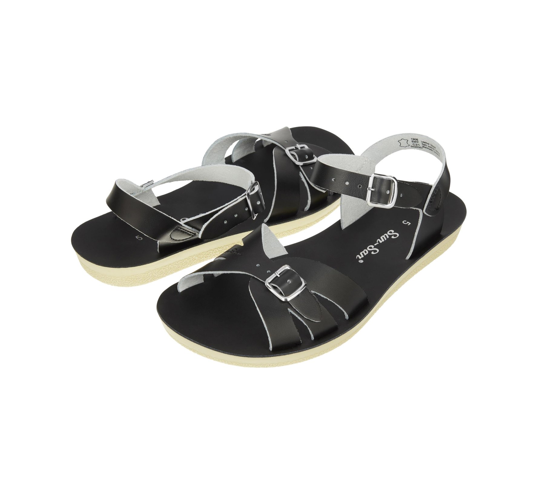 Boardwalk Black Sandal - Salt Water Sandals