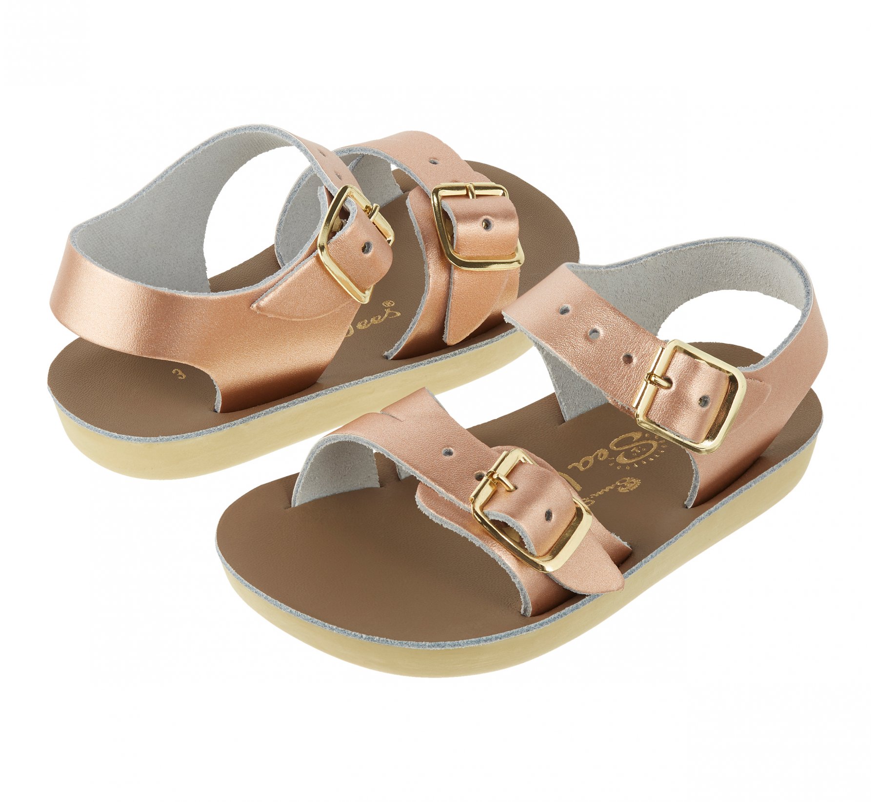 Seawee Rose Gold Kids Sandals - Salt Water Sandals