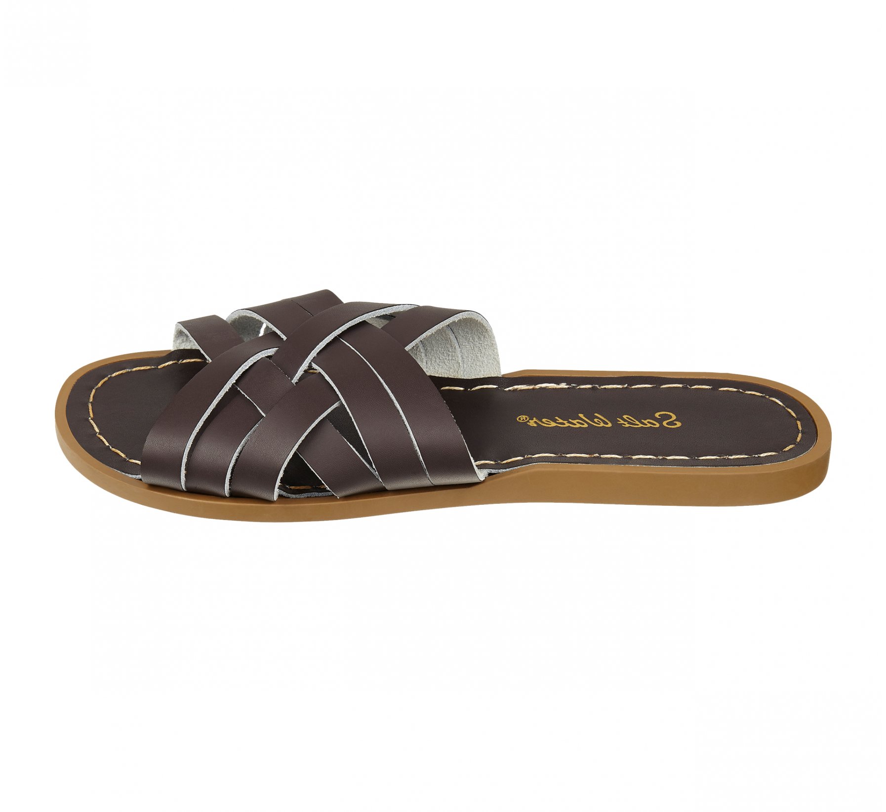 Retro Slide Brown Sandal - Salt Water Sandals