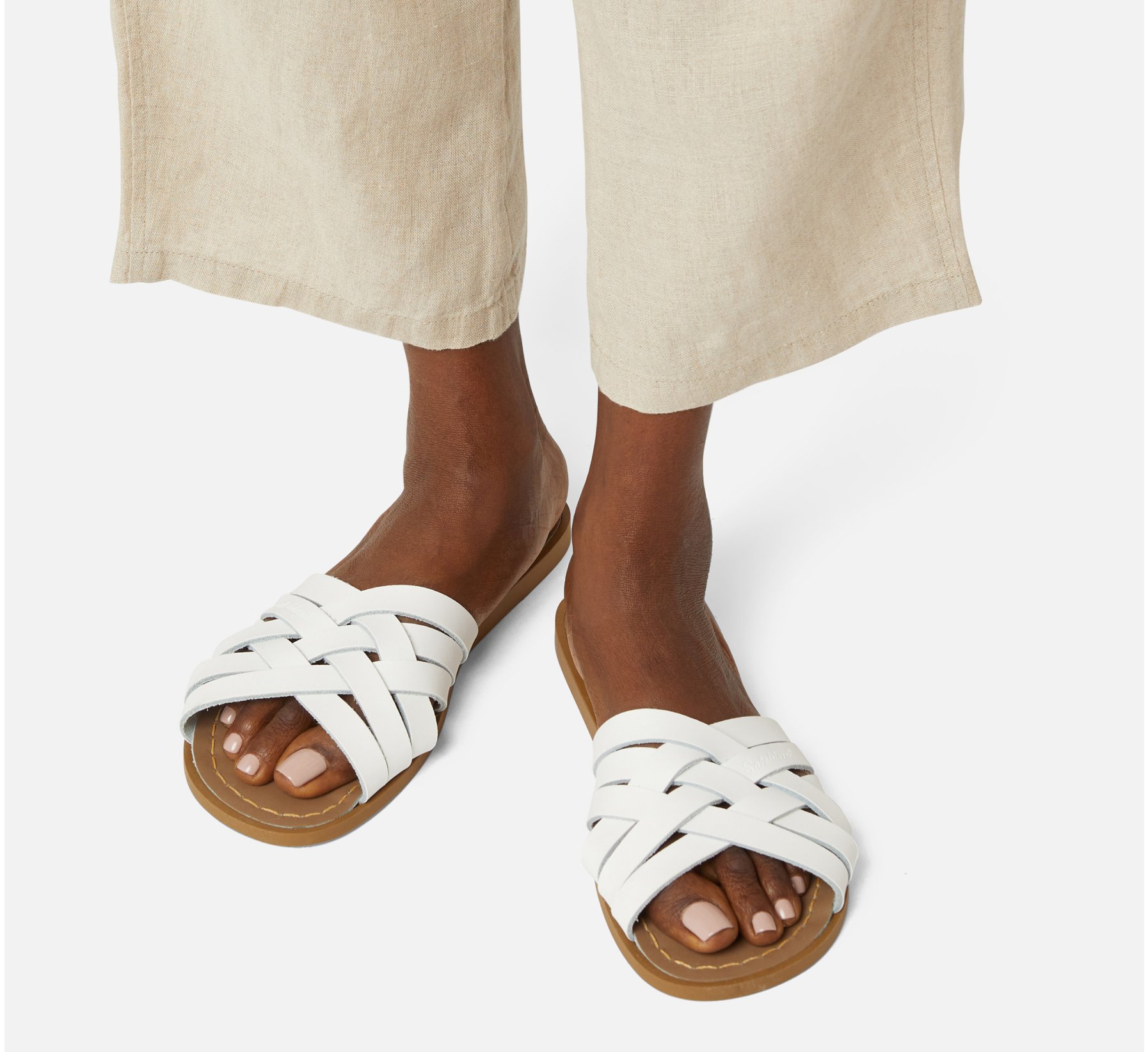 Retro Slide Putih - Salt Water Sandals
