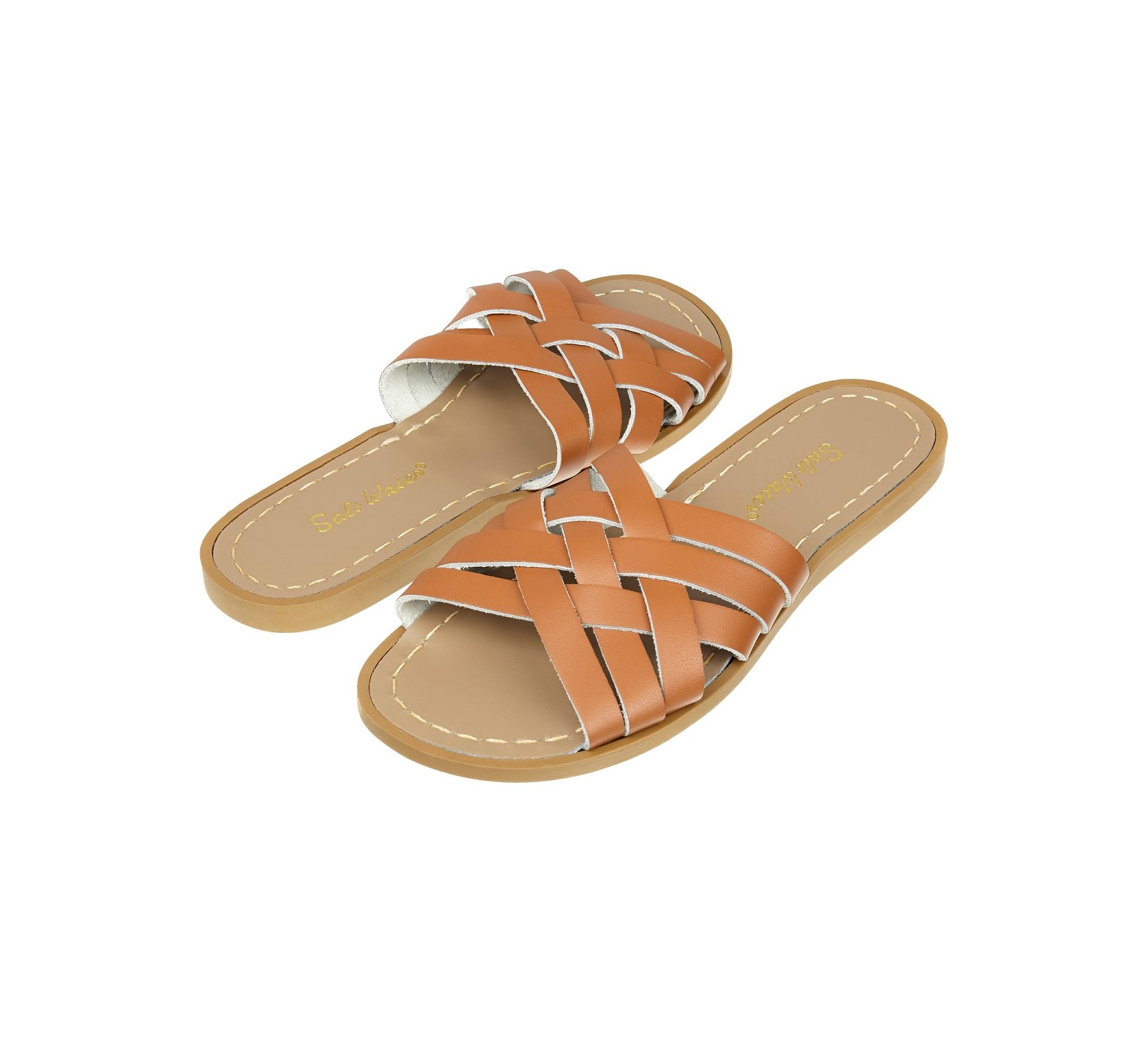 Retro Slide in Lohbraun - Salt Water Sandals