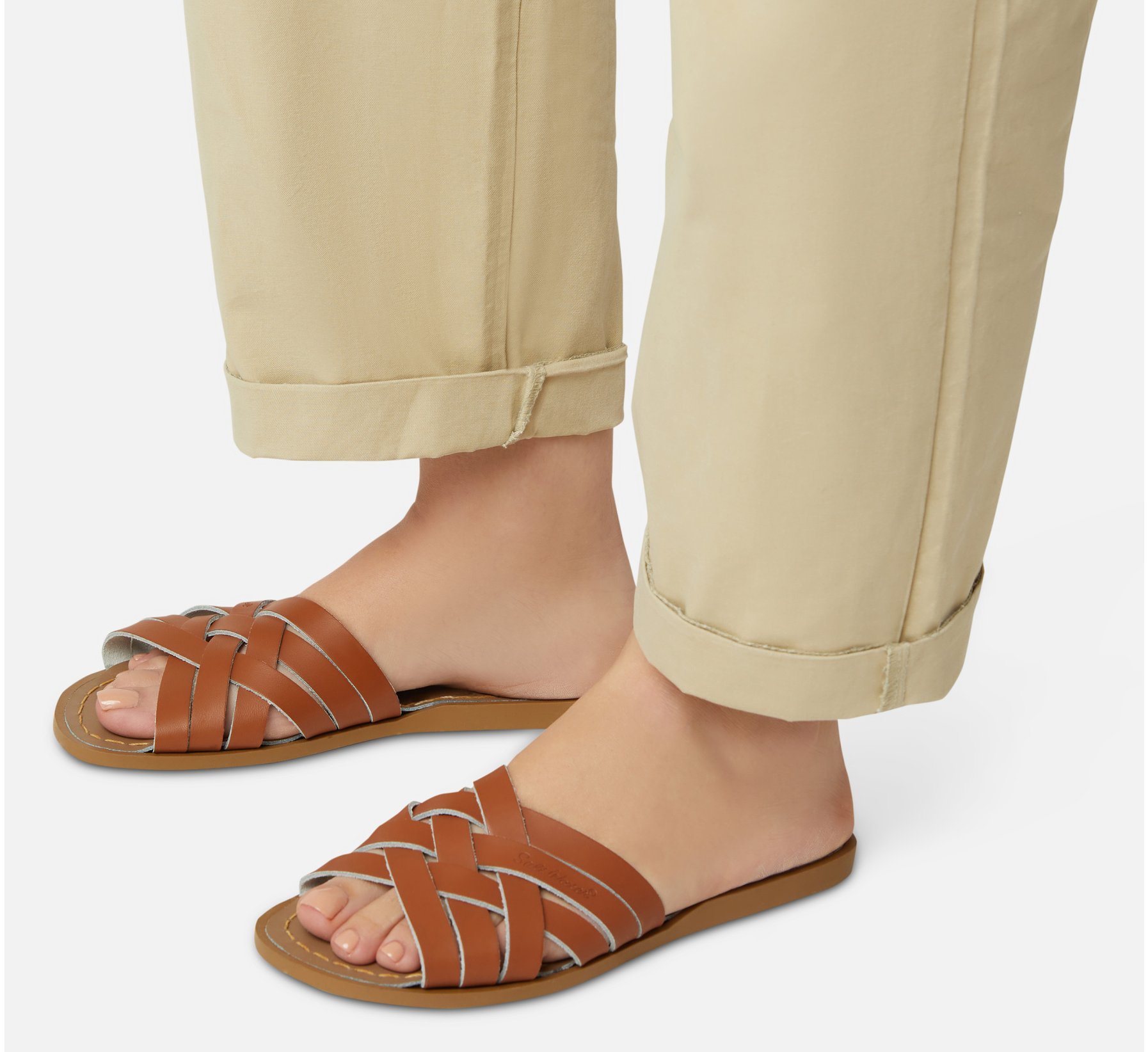 Retro Slide Brun Roux - Salt Water Sandals