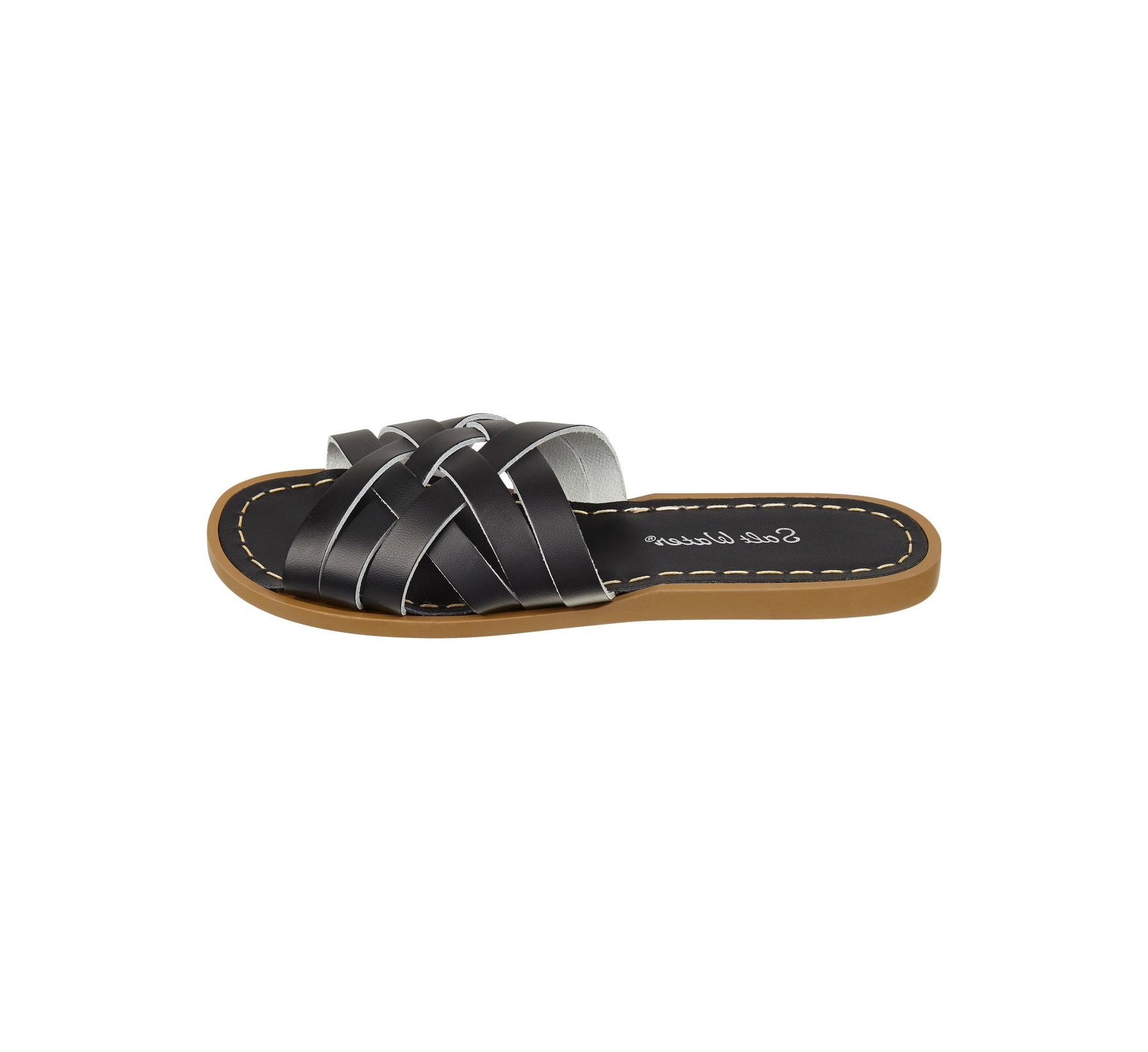 Retro Slide Black Sandal - Salt Water Sandals