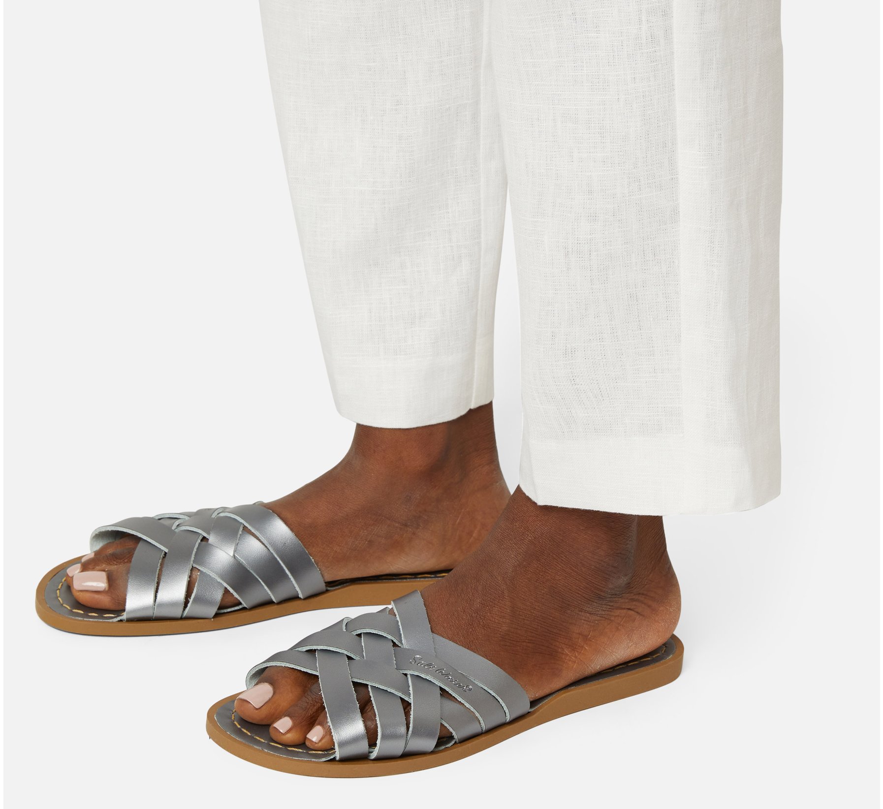 Retro Slide Gris Acier - Salt Water Sandals