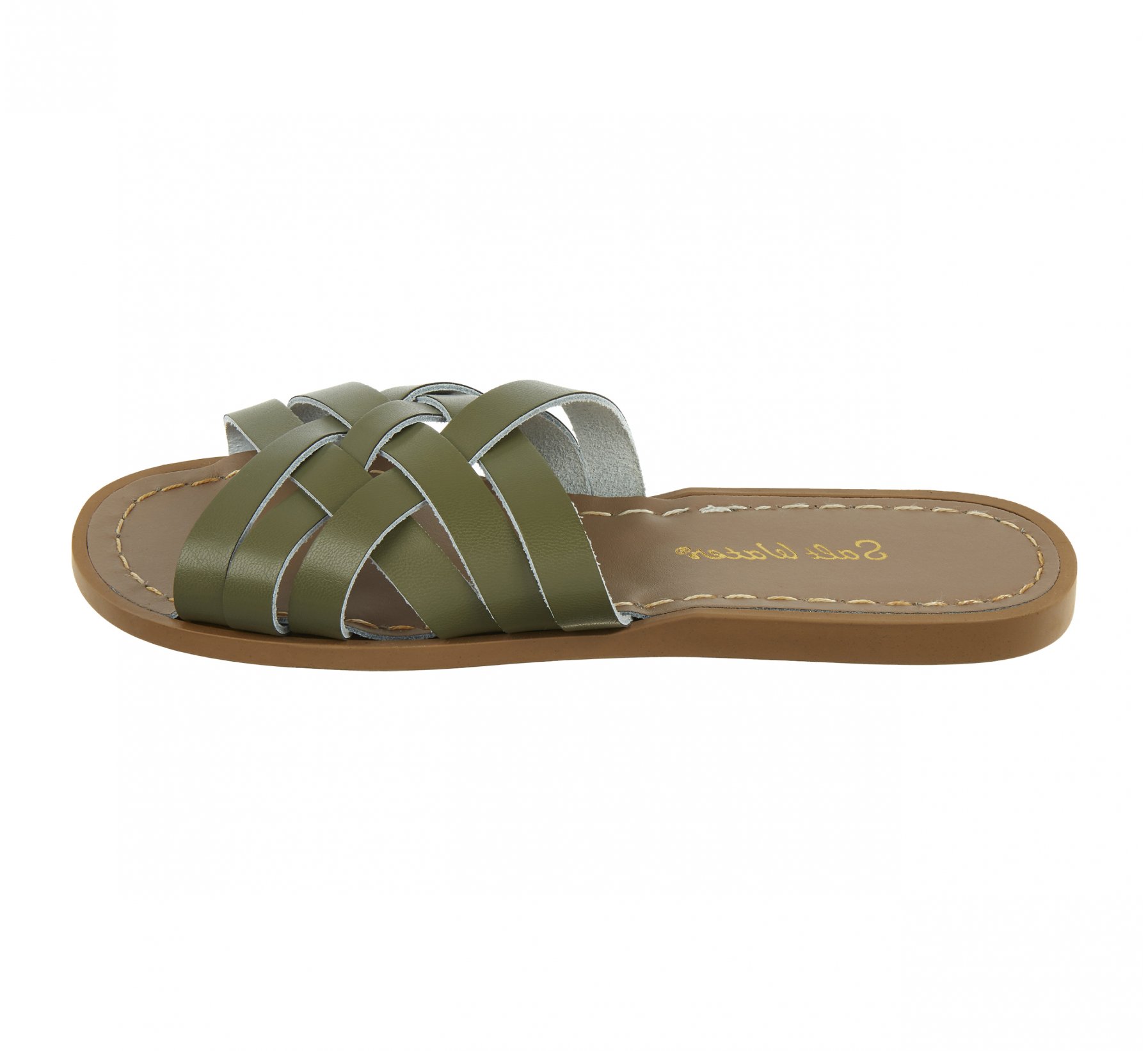 Retro Slide Hijau Buah Zaitun  - Salt Water Sandals