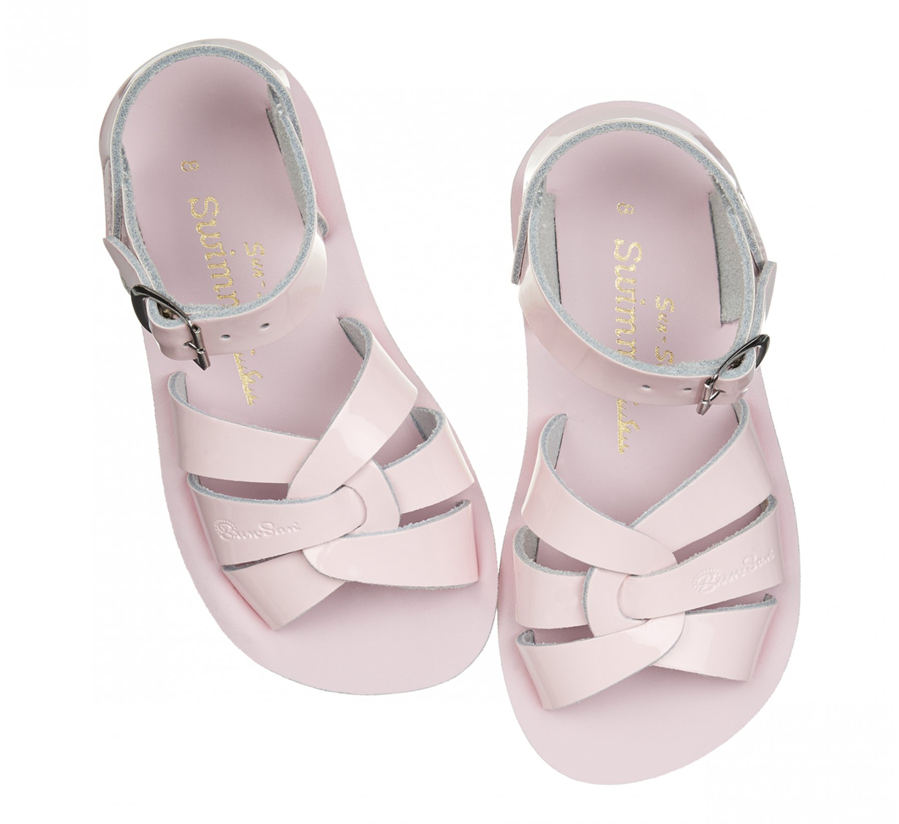 Swimmer Shiny Pink Kids Sandals - Salt-Water Sandals Shop