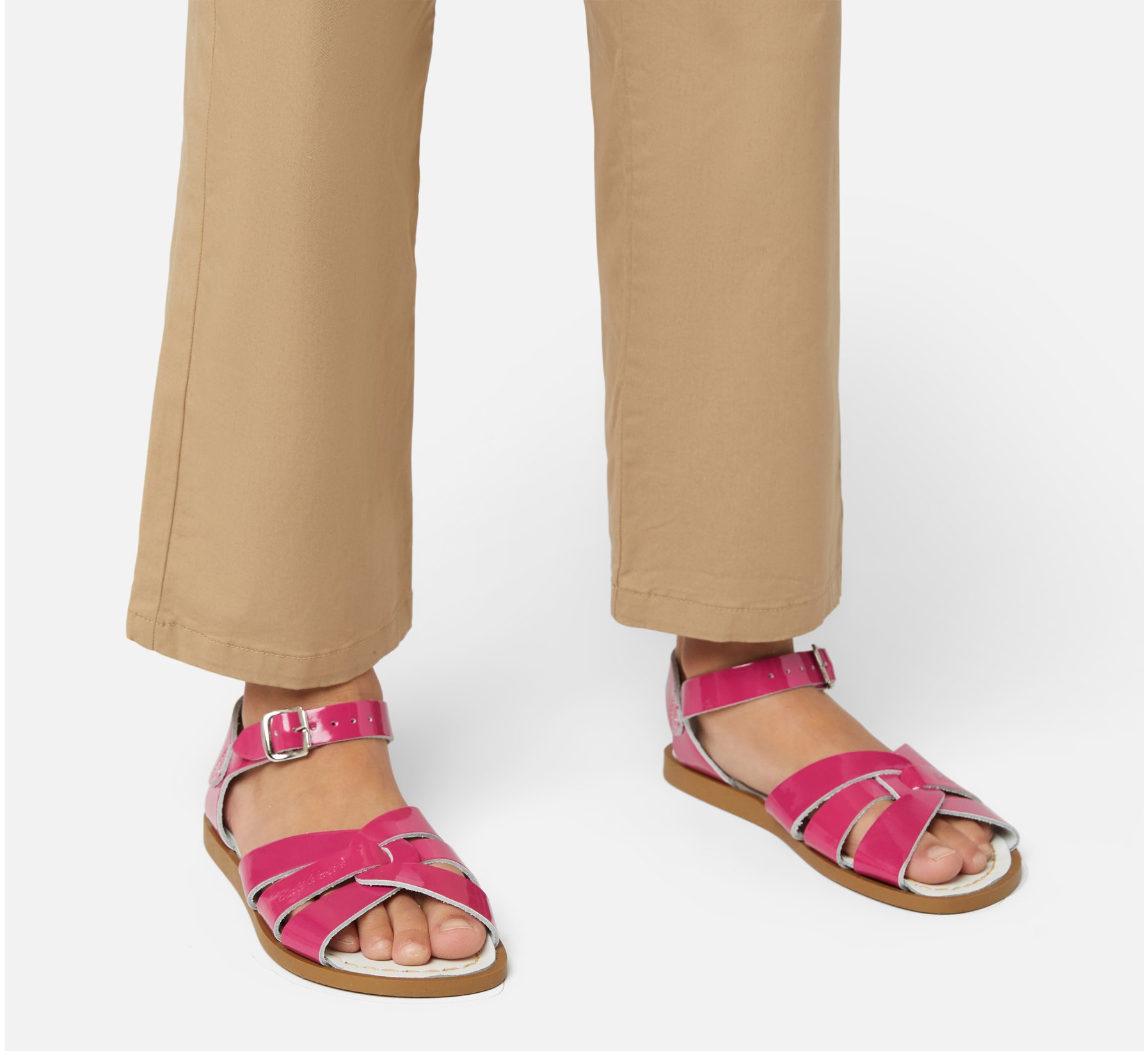 Original Shiny Fuchsia Kids Sandals - Salt Water Sandals