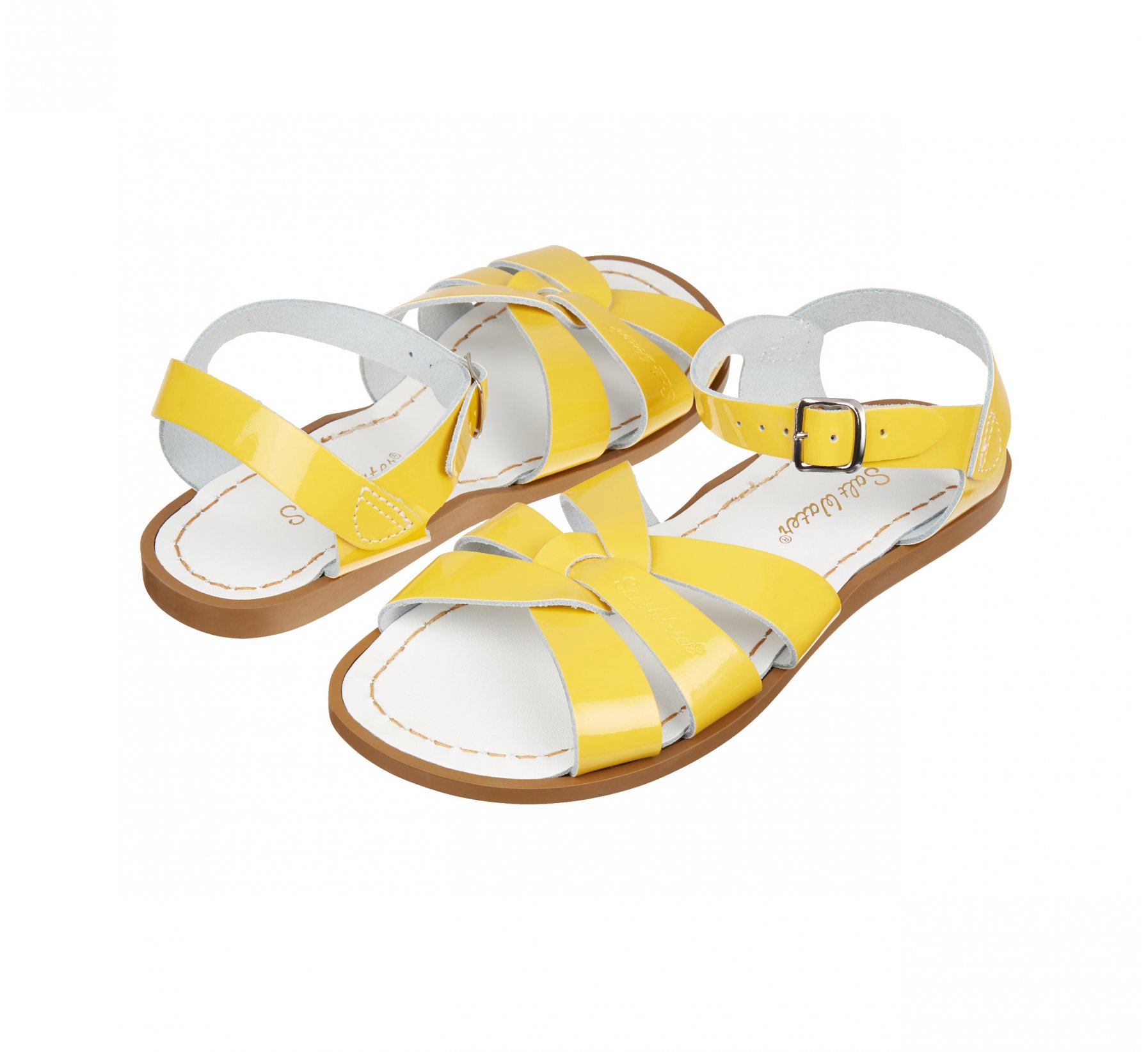 Original Shiny Yellow Kids Sandals - Salt Water Sandals