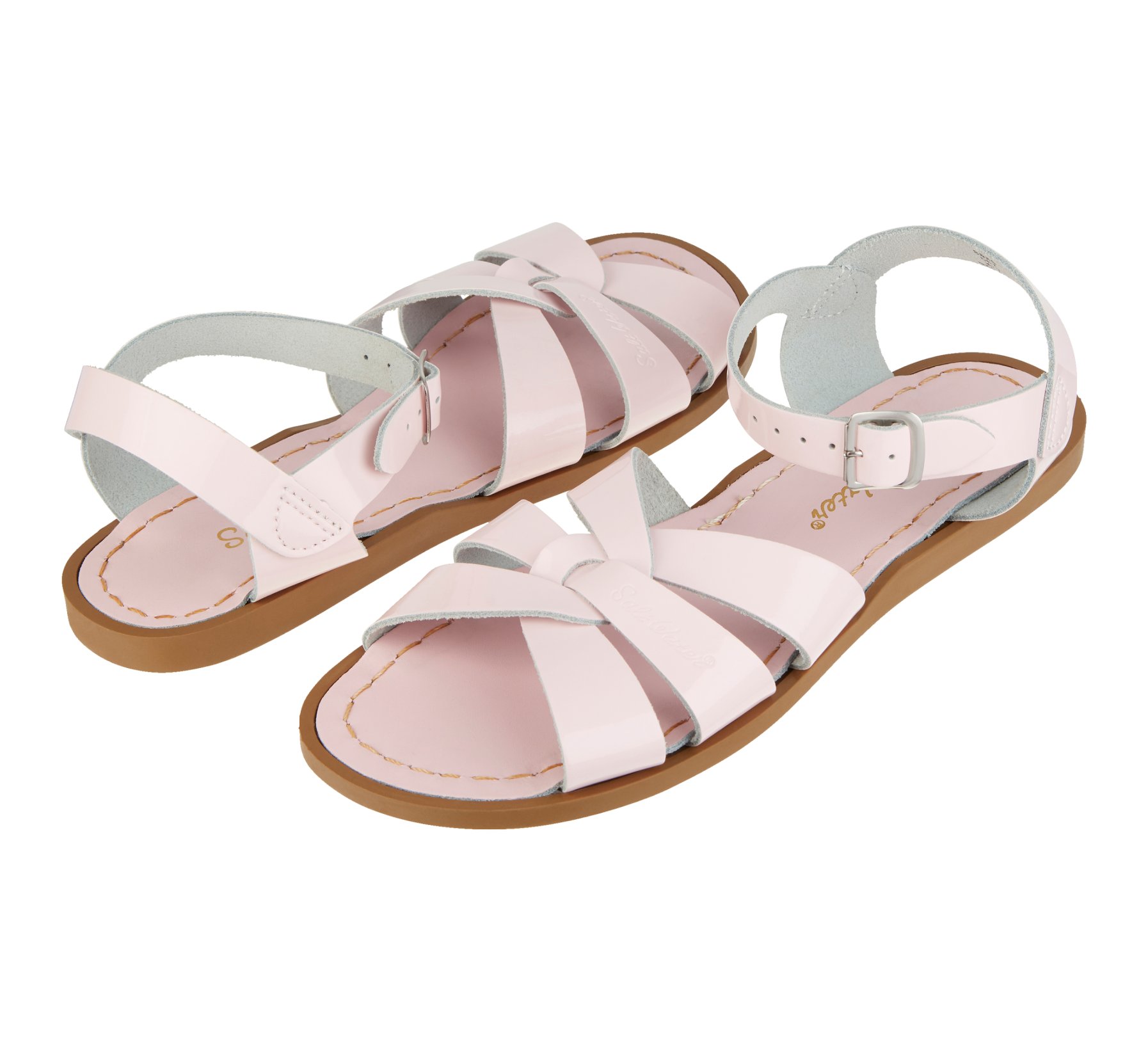 by Hoy Shoe Surfer Shiny Pink Sandal Salt Water Sandals 1788-PINK 