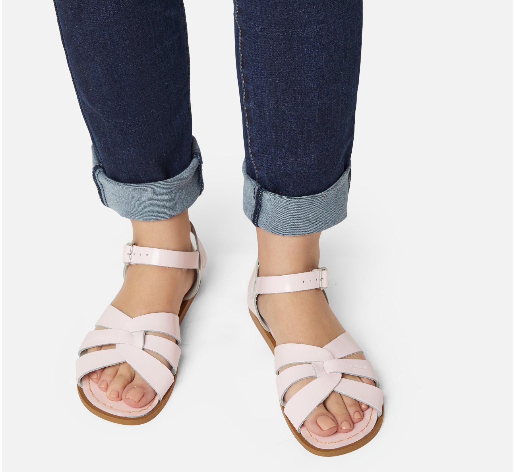 Original Shiny Pink Sandal - Salt Water Sandals