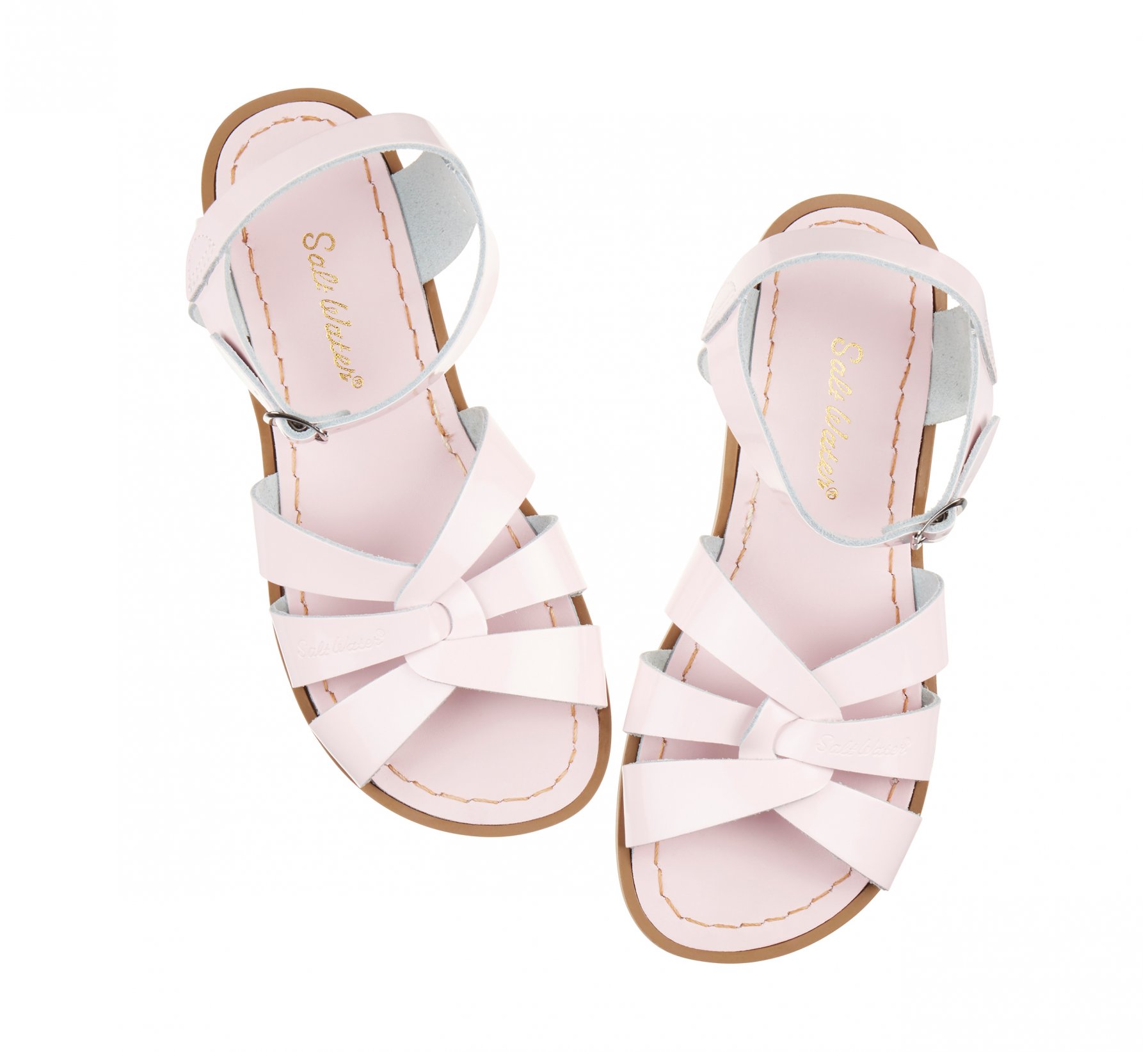 Original Shiny Pink Kids Sandals - Salt Water Sandals