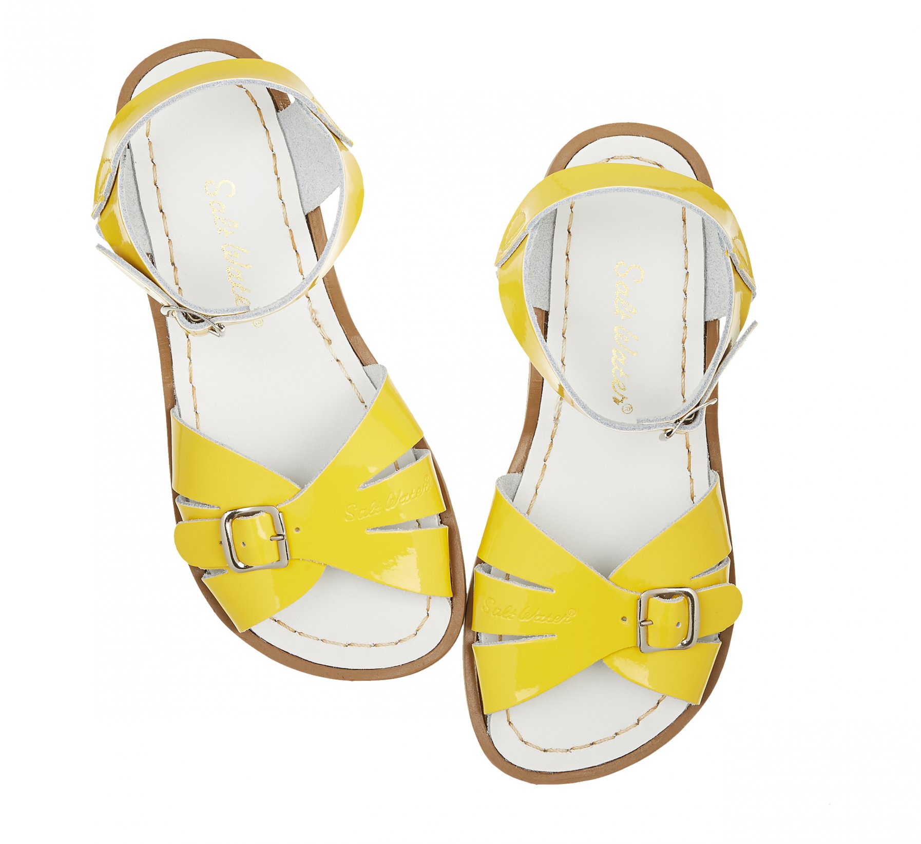 Classic Shiny Yellow Sandal - Salt Water Sandals