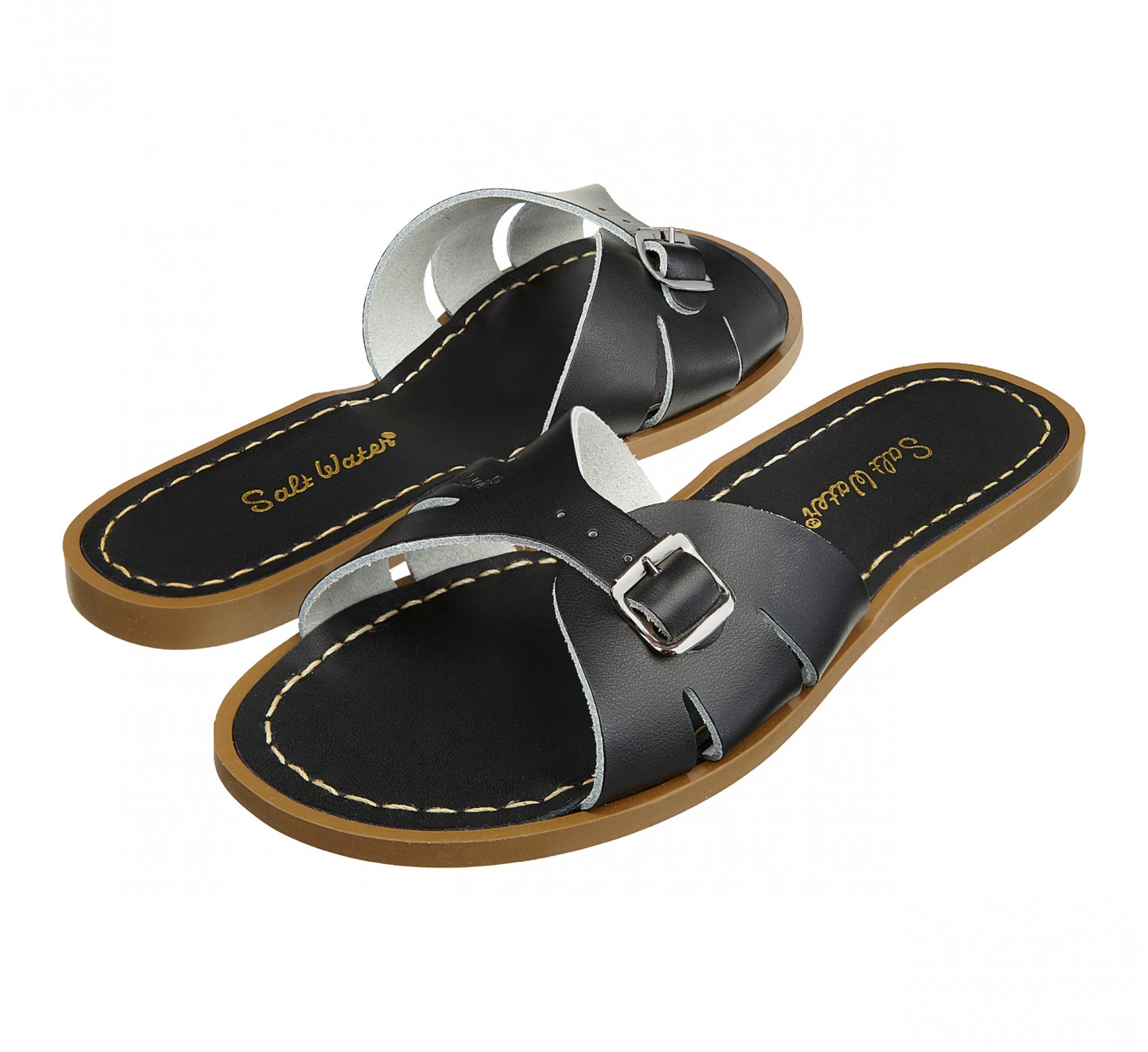 Classic Slide Hitam - Salt Water Sandals