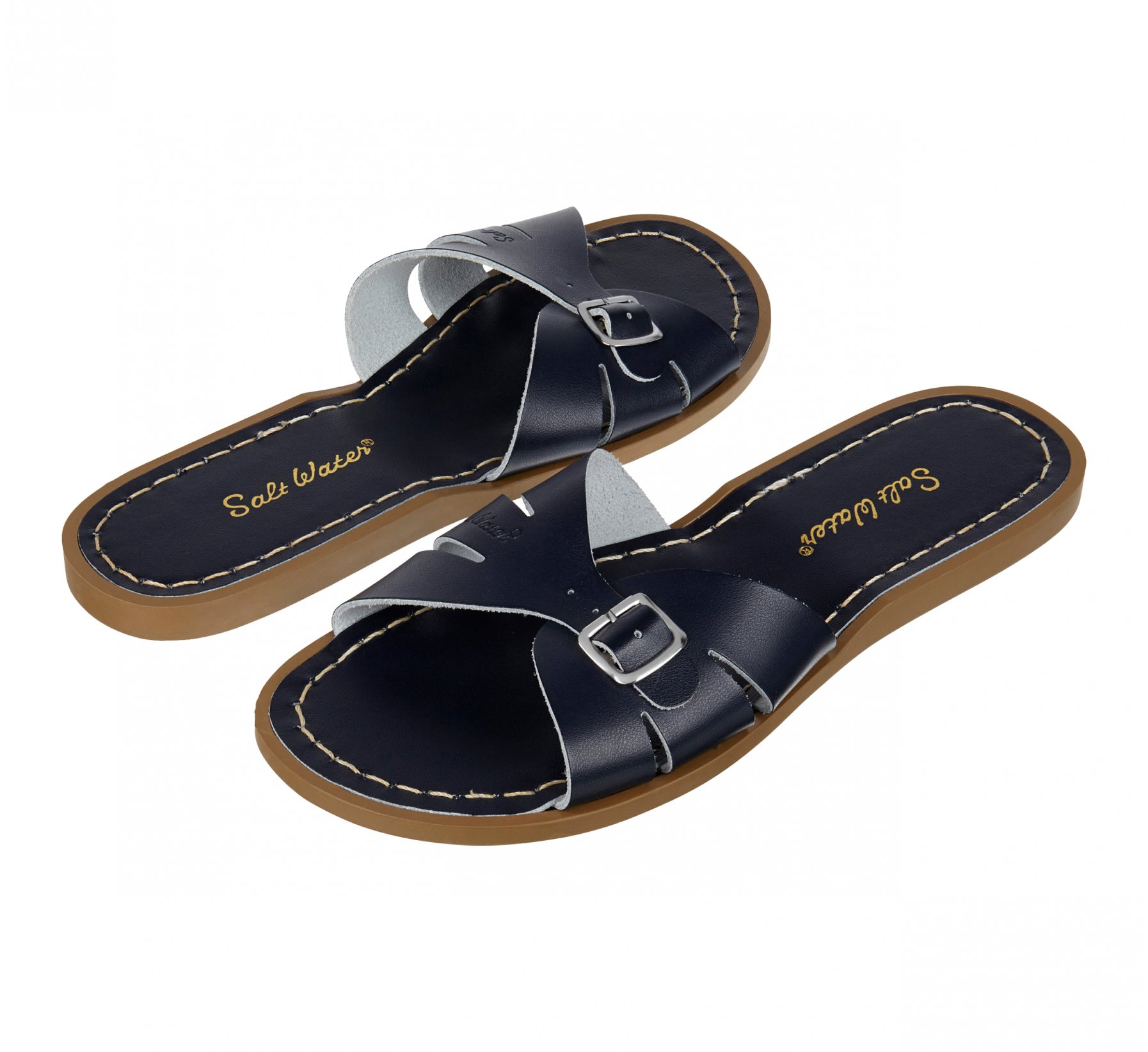 Classic Slide Navy Sandal - Salt Water Sandals