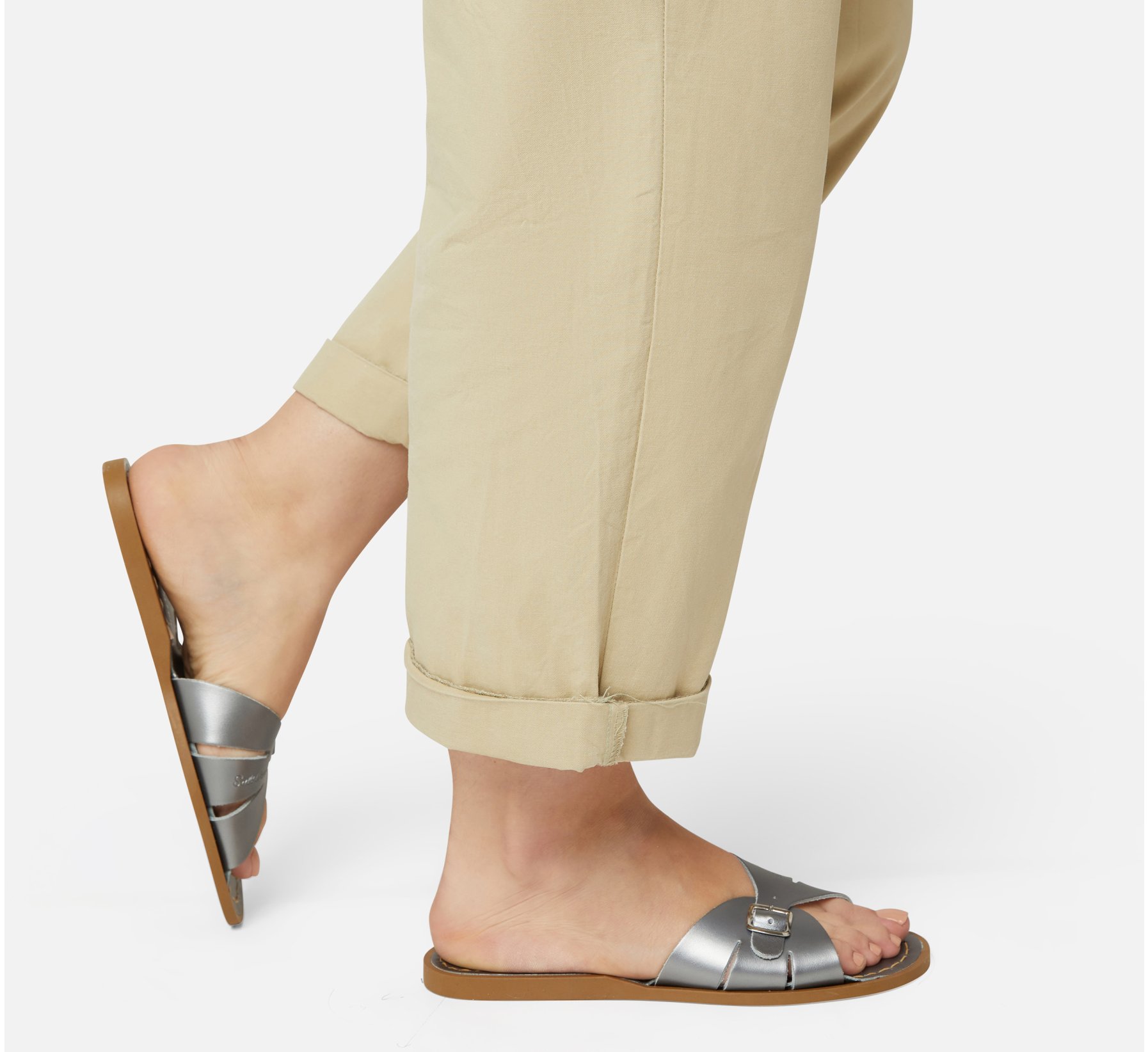 Classic Slide Pewter Sandal - Salt Water Sandals