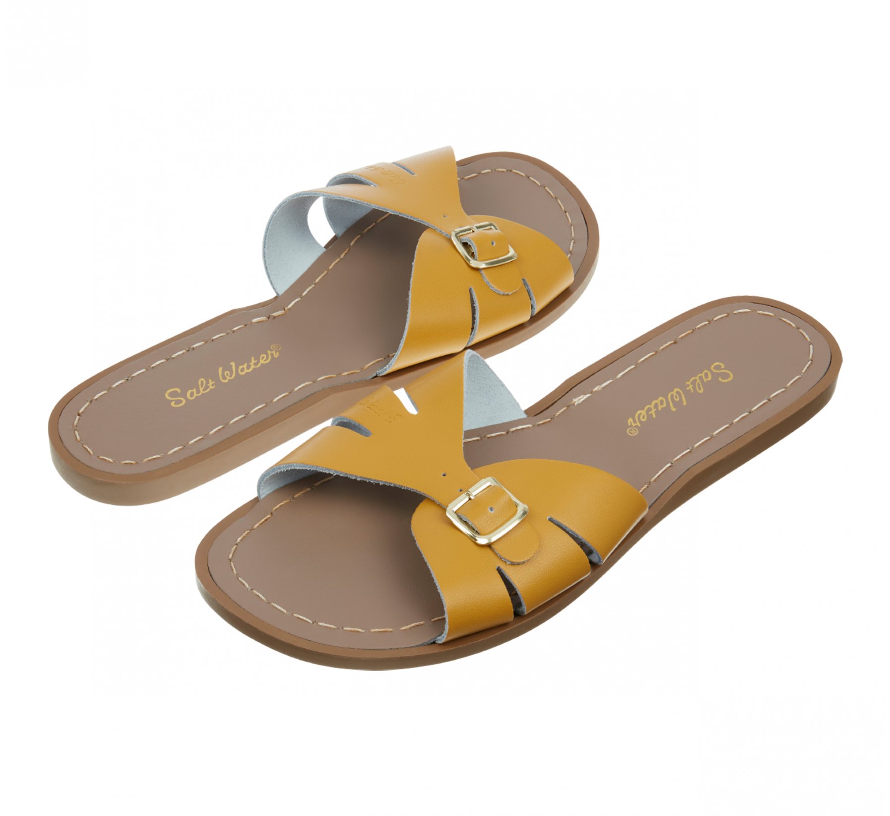 Classic Slide Mustard Sandal - Salt Water Sandals