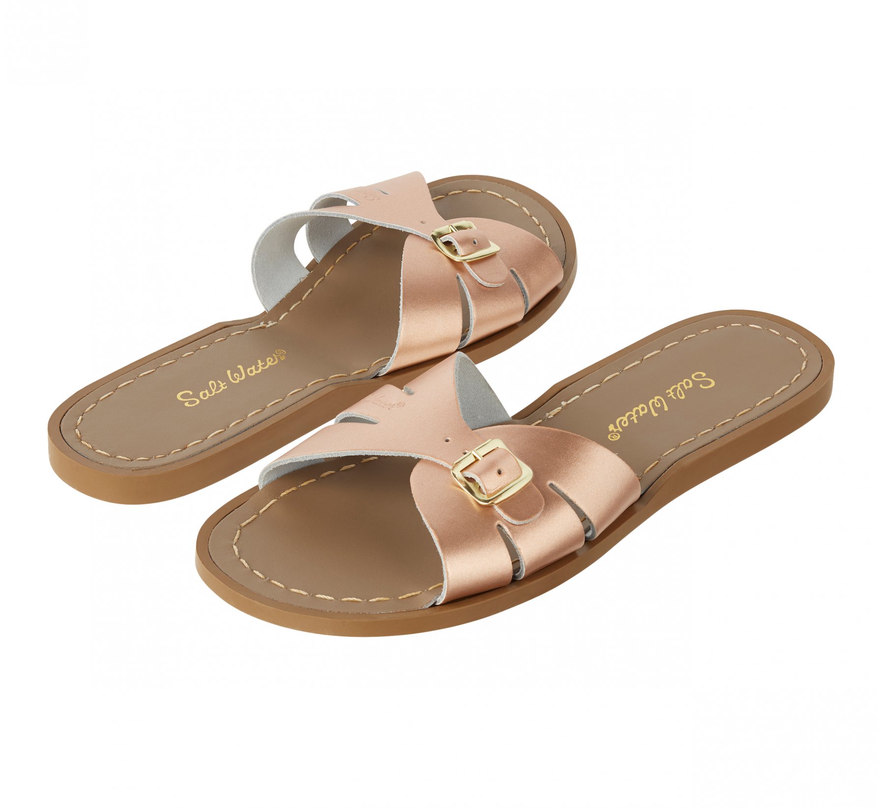 Classic Slide Rose Gold Womens Sandals 