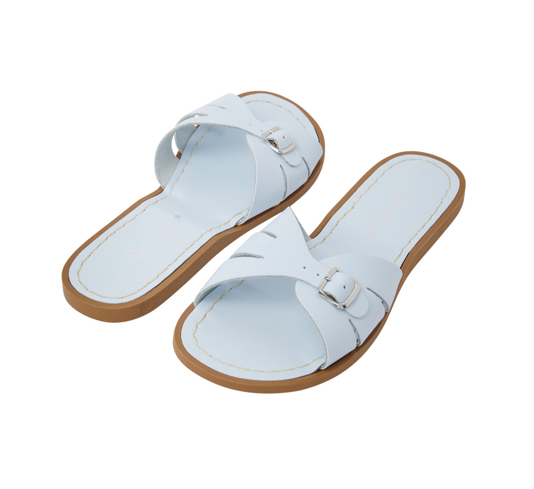 Classic Slide Femmes Sandales Bleu Clair - Salt Water Sandals