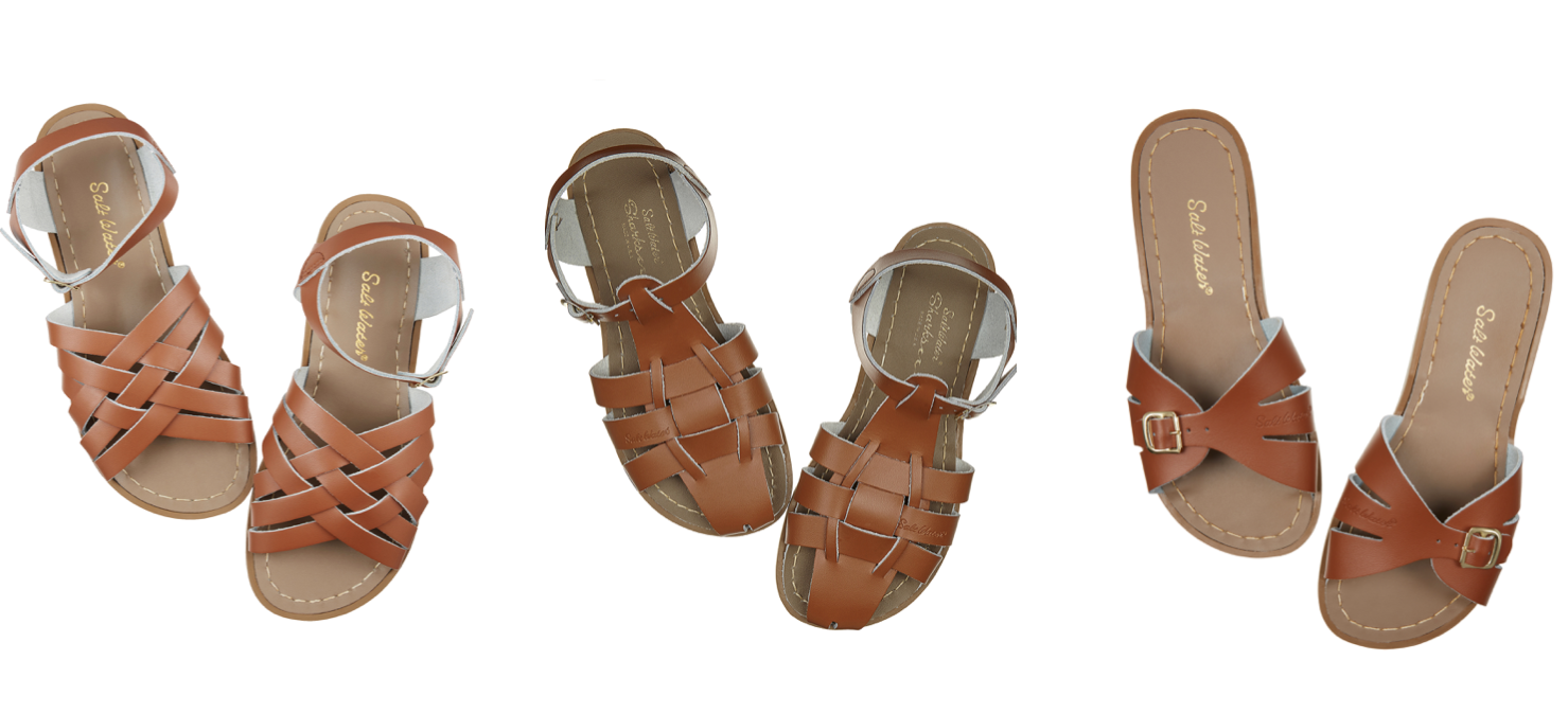 Salt-Water Sandals in tan